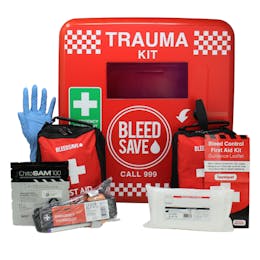 BleedSave Trauma Cabinet with Basic Bleed Control Kits
