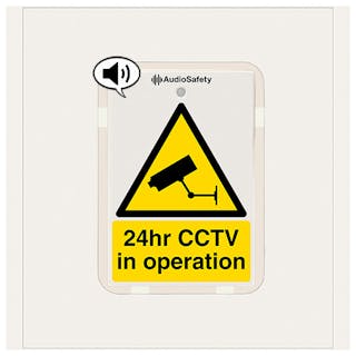 24hr CCTV in Operation - Talking Safety Sign