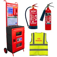 Mobile Fire Safety Station - Water and CO2 Fire Extinguishers