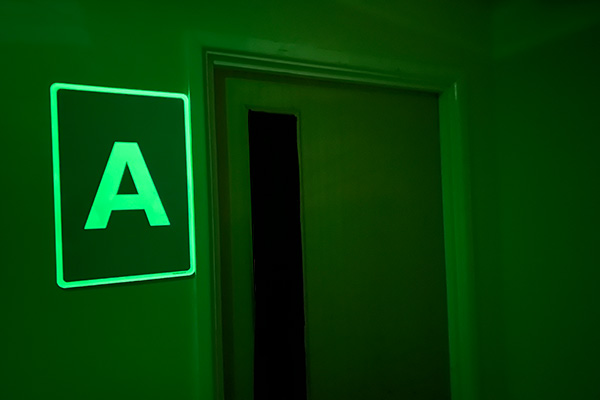 Wayfind Sign Light Up Photoluminescent Wayfinding & Escape Route Marking