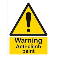 Eco-Friendly Warning Anti-Climb Paint - Portrait