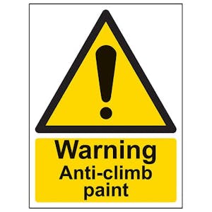 Eco-Friendly Warning Anti-Climb Paint - Portrait