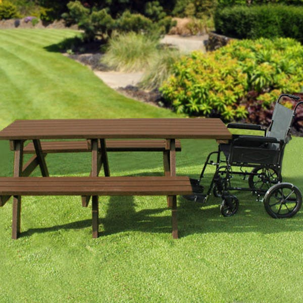 Wheelchair Access Picnic Tables Extended Top
