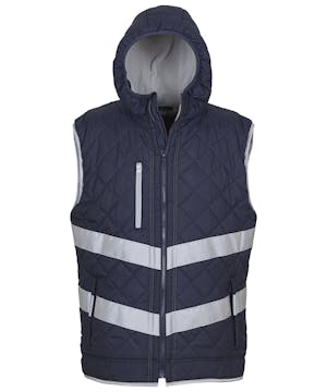 Yoko Hi-Vis Kensington Hooded Gilet