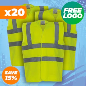 20 Yoko Hi-Vis Vests For £99 - Includes Free Printed Logo!