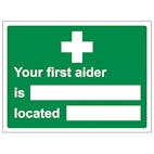 Your First Aider Is / Located